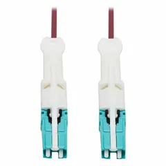 EATON TRIPP LITE Fiber Cable: Multi-Mode, 9.8 ft Lg, CS / PC Male End 1, CS / PC Male End 2, LSZH (MPN N822C-03M-MG). Key specifications — Fire Rating: Riser; Jacket Material: LSZH; Number of Fibers: Duplex; Fiber Type: OM4; Brand: EATON TRIPP LITE; End 1 Connection Gender: Male; End 1 Contact Type Finish: PC; End 2 Connection Gender: Male.