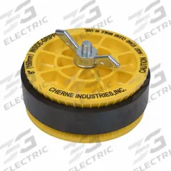 CHERNE Pipe Plug: Wing Nut, Inside Pipe, For 6 in Pipe, Natural Rubber Plug (MPN 270253). Key specifications — Handle Material: Zinc; Plate Material: ABS; Included Water Fill Port/Hose: Not Included.