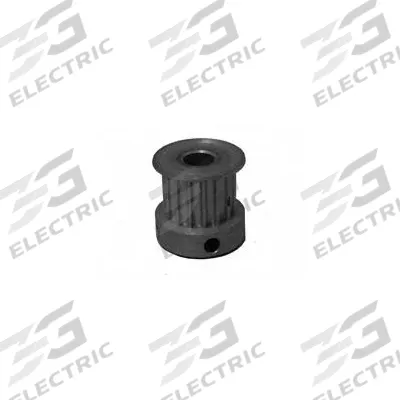 Dayton Timing Pulley: Curvilinear, Fixed, For 9 mm Belt Wd, 16 Teeth, 3 mm Pitch - HTD Section Fixed-Bore Timing Pulleys with Hub