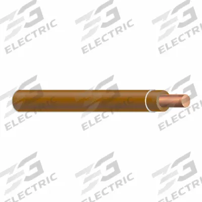 SOUTHWIRE Wire: Copper, 10 AWG, 1 Conductors, Solid, Brown, 1,250 ft Lg - Copper THHN/THWN Building Wires