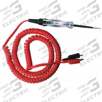 OTC Circuit Tester: Circuit Tester, Electrical Circuits, 3 to 26V, Stainless Steel, Polyurethane (MPN 3631). Key specifications — Compatible Voltage Systems: 3 to 26V; Brand: OTC; Probe Material: Stainless Steel; Features: Positive Contact Molded Strain Relief; Includes: 12 ft Red Twin Clip Coil Cord Lead; Tool Type: Circuit Tester.