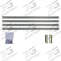 FOSTORIA Tandem Kit: Surface, 27 in x 17-7/8 in, 1 5/8 in Frame Extends, Gray (MPN FSS-95TMK). Key specifications — Color: Gray; Mounting Type: Surface; Product Type: Tandem Kit; For Use With: Supports (2) FSS-95 Series, Mfr. No. FSS-9520-3, FSS-9524-3, FSS-9548-3; Brand: FOSTORIA; Outside Dimensions - H x W: 27 in x 17-7/8 in.