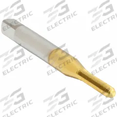 OSG Thread Forming Tap: M1.7x0.35 Metric, D5 / 6H, Modified Bottoming Chamfer, TiN Coated Cobalt (MPN 1410100305)