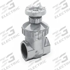SPEARS Gate Valve: 1 1/4 in, PVC, Non-Rising, Socket x Socket, 200 psi CWP, Wheel, Solid Wedge (MPN 2032-012). Key specifications — Wedge Material: Polypropylene; Brand: SPEARS; Bonnet Material: PVC.