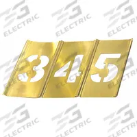C.H. HANSON Stencil Set: 0 to 9/Dash (-)/Period (.), 2 in Character Ht, Brass, Interlocking (MPN 10011). Key specifications — Includes: Ender; Characters Included: 0 to 9; Interlocking Orientation: Horizontal; Brand: C.H. HANSON; Included Characters: Dash (-).