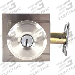 SCHLAGE RESIDENTIAL Door Lockset: Office Knob Locksets, Nickel (MPN F51A BWE 619 ULD). Key specifications — Lockset Style: Bowery.