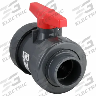 SPEARS Manual Two-Way Ball Valve: 2 1/2 in, PVC, Straight, Socket x Socket, Full Port Ball Port - PVC Ball Valves