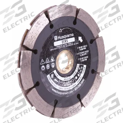 HUSQVARNA Diamond Saw Blade: Block/Brick/Masonry/Mortar, 4 in Blade Dia. - Tuckpointing Blades