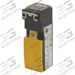 EATON Safety Interlock Switch: LS-Titan Series, 1NO/1NC (MPN LS-S11-120AMT-ZBZ-X). Key specifications — Brand: EATON; Manufacturer Part Number: LS-S11-120AMT-ZBZ-X; Actuating Key Type: Elbowed; Key Hole Location: Left; Series: LS-Titan; Terminal Connection Type: Screw Terminals.