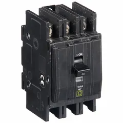 SQUARE D Miniature Circuit Breaker: 60 A, 120/240V AC, Three Phase, 10kA at 120/240V AC, 3 Poles (MPN QOU360). Key specifications — Phase: Three; Amps: 60 A; AC Voltage Rating: 120/240V AC; Max. AIR Rating: 10kA at 120/240V AC; For Use With: Air Conditioning and Refrigeration Equipment; Brand: SQUARE D.