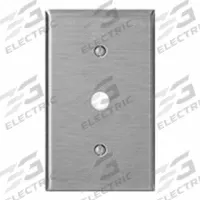 LEVITON Wall Plate: 1 Gang, Std Size (MPN 84017-40). Key specifications — Brand: LEVITON; Material: Stainless Steel.