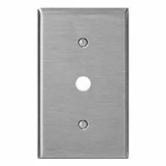 LEVITON Wall Plate: 1 Gang, Std Size (MPN 84017-40). Key specifications — Brand: LEVITON; Material: Stainless Steel.