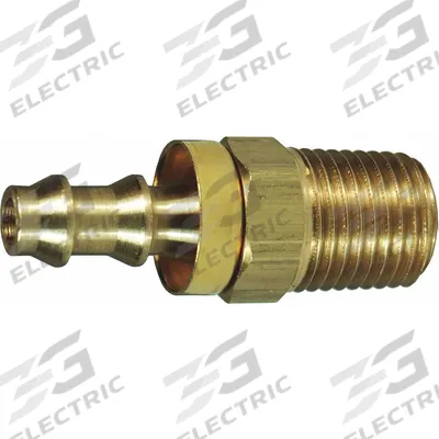 DIXON VALVE & COUPLING Barbed Hose Fitting: For 1/2 in Hose I.D., Hose Barb x NPTF - Brass Multipurpose (Air, Water, Chemical) Rigid Barbed Hose Fittings