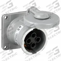 HUBBELL Pin and Sleeve Receptacle: Black, 250V AC, Single Phase, 60 A, 2 Pole, 3 Wire (MPN HBL560RS1W). Key specifications — Brand: HUBBELL.