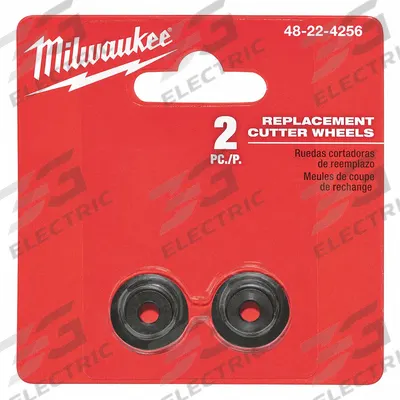 MILWAUKEE Tube Cutter Wheel: Cuts Copper, For Grainger No. 366X75/366Y46, 2 Blades Included - Wheels for Pipe, Tubing & Conduit Cutters