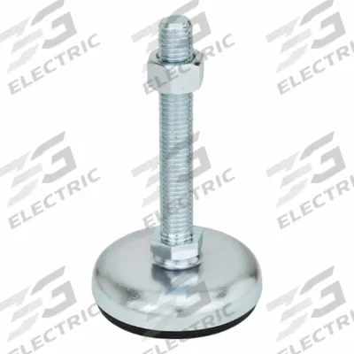 JW WINCO Male-End Leveling Mount: Swiveling Stud, 1/2"-13 Thread Size, 1.97 in - Non-Skid Male Leveling Mounts