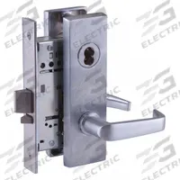 BEST Door Lockset: Classroom Lever Locksets, Chrome, ADA Compliant, Interchangeable Core (MPN 45H7R15M626). Key specifications — Ligature Resistance: Not Ligature-Resistant; Brand: BEST; Lockset Function ANSI Code: F05; Visual Indicator Message: No Message; Lockset Style: 40H Escutcheon; ADA Compliant: Yes; Finish: Satin Chromium-Plated : Stainless Steel.