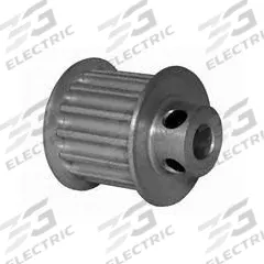 DAYTON Timing Pulley: Modified Curvilinear, Fixed, For GT Timing Belt Section, For 15 mm Belt Wd (MPN 14-5P15M6FA6). Key specifications — Brand: DAYTON; Finish: Clear Anodized; For Belt Series: Powerhouse®.