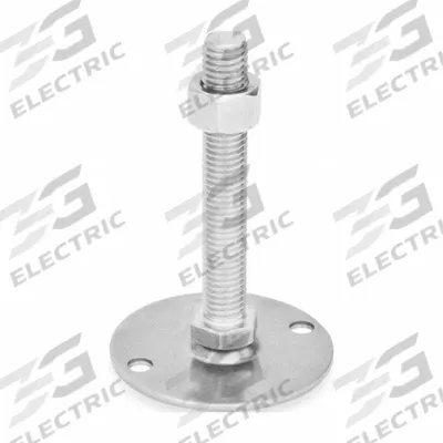 JW WINCO Male-End Leveling Mount: Swiveling Stud, 1/2"-13 Thread Size, 1.57 in - Swivel Male Leveling Mounts