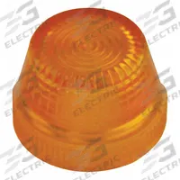 EATON Pilot Light Lens: 30 mm Panel Mounting Hole Dia, Yellow, Fresnel, Incandescent/LED, HT800 (MPN HT8LY). Key specifications — Brand: EATON; Compatible with Series: HT800; Lens Material: Plastic.