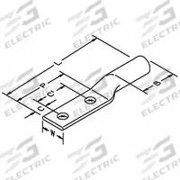 Compression Lugs: For 2/0 AWG, Stranded Wire, 1/2 in Stud Size, Long, Copper Barrel (MPN 31137). Key specifications — Inspection Hole: No; For Wire Type: Stranded; For Wire Sizes: 2/0 AWG; Brand: 3M; Manufacturer Part Number: 31137.