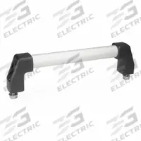 JW WINCO Pull Handle: Threaded Holes, Front-Mount, 39.37 in Mounting Hole Center to Center, Silver (MPN 667-30-1000-EL). Key specifications — Screw Size: M10; Brand: JW WINCO; Color: Silver; _Leg Style: Black Polyamide.