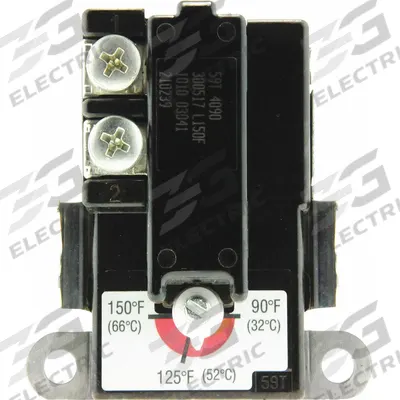 RHEEM Thermostat SPDT: Mfr Part # SP210239, 90°F to 150°F - Electric Water Heater Controls