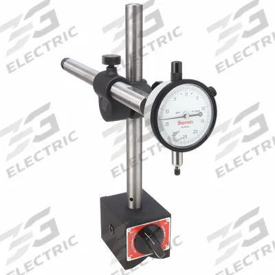 STARRETT Dial Indicator & Mag Base Set: 0 in to 0.125 in, Inch, Mechanical - Dial Indicator & Base Sets