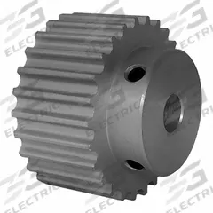 DAYTON Timing Pulley: Curvilinear, Fixed, For 15 mm Belt Wd, 26 Teeth, 5 mm Pitch, Aluminum (MPN 26-5M15M6A8). Key specifications — Brand: DAYTON; Finish: Clear Anodized; For Belt Series: Powerhouse®.