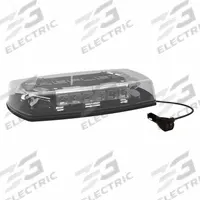 ECCO Mini Light Bar: Mini Light Bar Vehicle Light Bar Size, LED, SAE J845 Class 1, Mini Light Bar (MPN 5597CA-MG). Key specifications — Electrical Connection: Lighter Plug; Series: 5597 Reflex Series; Brand: ECCO; Number of Flash Patterns: 18; Mount Type: Magnetic; Light SAE Class Rating: SAE Class 1.