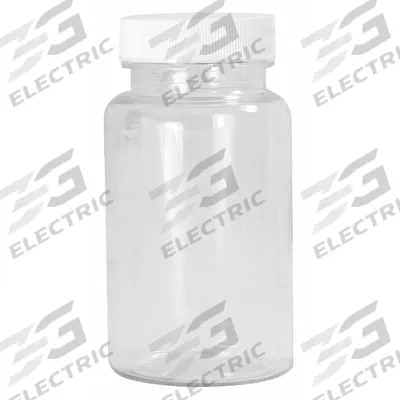 QORPAK Wide Mouth Bottle: PET, 500 mL, 16.9 fl oz, Closure Included, Colorless - PET Wide Mouth Round Lab Bottles