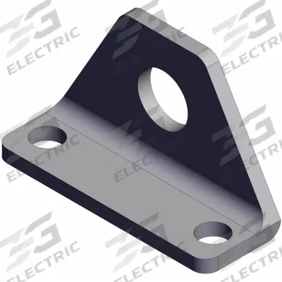 SMC Foot Bracket: Flange/Foot Mount Type, Fits 10 mm Bore Dia, Stainless Steel - Foot Mounting Brackets