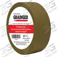 APPROVED VENDOR Packaging Tape: 5.7 mil Tape Thick, 1 in Imperial Tape Wd, 60 yd Imperial Tape Lg (MPN TC97-1" X 60YD). Key specifications — Series: TC97; Brand: APPROVED VENDOR; Tape Backing Material: Kraft Paper; Tape Adhesive: Rubber.