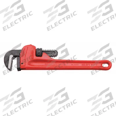 ROTHENBERGER Pipe Wrench: Steel, 1 1/2 in Jaw Capacity, Serrated, 25 cm Overall Lg - Straight Pipe Wrenches
