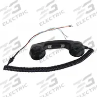 HUBBELL GAI-TRONICS Handset Kit: Plastic, Handsets, Cable Tie/Curly Cord/Screws/Spring Clip, 246/256 (MPN 12515-007). Key specifications — Compatible with Series: 246; Manufacturer Part Number: 12515-007; Compatible with Manufacturer Model Number: 276-001; Product Type: Pressbar Handset; For Use With: Telephones; Includes: Curly Cord; Brand: HUBBELL GAI-TRONICS; Color: Black.