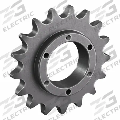 TRITAN Bushed Roller Chain Sprocket: For 100 Chain, 17 Teeth, 6.803 in Pitch Dia - Size 100 Bushed-Bore Roller Chain Sprockets