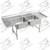 ELKAY Scullery Sink: 2 Bowls, 42 1/4 in Overall Ht, 89 1/4 in Overall Lg, 29 3/4 in Overall Wd (MPN RNSF8248LR2). Key specifications — Brand: ELKAY.