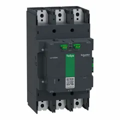 SCHNEIDER Contactor: 3 Poles, 3NO Contacts, 630 A, 120V AC/48V AC Coil (MPN LC1G630EHEA). Key specifications — Brand: SCHNEIDER; Integrated Surge Suppression: No; Wire Termination Type: Spring Loaded; Nominal Coil Voltage @ 60Hz: 48V AC.