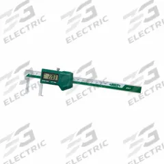 INSIZE Digital Caliper: 22 mm to 150 mm, +/-0.0015in/+/-0.04mm Accuracy, Groove Edge, IP67 (MPN 1120-150P). Key specifications — attr1184461: +/-0.04mm; attr1184462: 0.0005 in/0.01 mm; attr1184472: Groove Edge; attr1184496: INSIZE.
