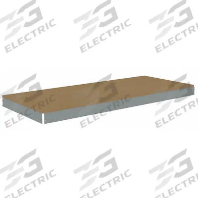 TENNSCO Shelf: 60 in x 18 in, 2,000 lb Load Capacity, Particleboard, Gray - Particleboard Decking Shelf Kits for Boltless Shelving
