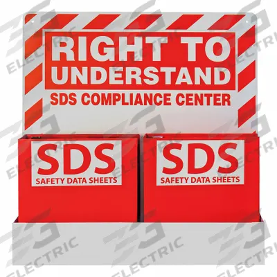 SDS Station: SDS Station, 23 1/4 in Overall Ht, 27 1/2 in Overall Wd, 4 3/4 in Overall Dp - Safety