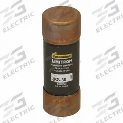 BUSSMANN Fuse: JKS Series, Class J, Cylindrical Body, Fast-Acting, 30 A, 600 V AC, Non-Indicating (MPN JKS-30). Key specifications — attr1287274: JKS; attr211200: BUSSMANN.
