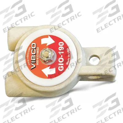 VIBCO Pneumatic Vibrator: 250 lbf, 8,500 vpm, 1/4 in NPT, GIO, 70 dBA, 7 cfm @ 60 psi - Chemical Resistant Turbine & Ball Vibrators