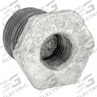 APPROVED VENDOR Metal Pipe Straight: Straight, 1/2 in x 1/4 in, Malleable Iron (MPN 5P878)