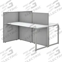 BUSH BUSINESS FURNITURE Modular Cubicle Workstation: 45 in Overall Ht, 60 in Overall Wd, White (MPN EOD460WH-03K). Key specifications — Brand: BUSH BUSINESS FURNITURE; Office Cubicle Color: White.