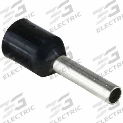 APPROVED VENDOR Wire Ferrule: 16 AWG Max Wire Size, Holds 1 Wire, Black, Nylon - Insulated Ferrules