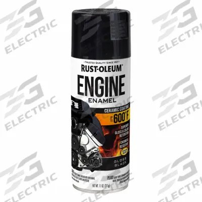 RUST-OLEUM Automotive Engine Enamel: Exterior, Ceramic Coating, Solvent, Acrylic, Metal - High Heat Enamels