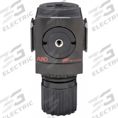 ARO Compressed Air Regulator: Aluminum, 3/4 in NPT, 290 cfm, 0 psi to 140 psi, Knob, 3000 Series (MPN R37451-100). Key specifications — attr111664: No; attr111400: 3000; attr111627: ARO.
