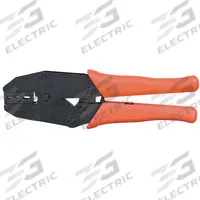 DOLPHIN COMPONENTS CORP Ratchet Crimper: Super B Connectors, 24 to 16 AWG, 8 1/2 in Overall Lg (MPN DC-4141). Key specifications — attr510656: DOLPHIN COMPONENTS CORP; attr545988: B-Type.