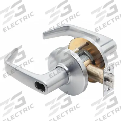 STANLEY SECURITY SOLUTIONS Door Lockset: Classroom Security Lever Locksets, Chrome